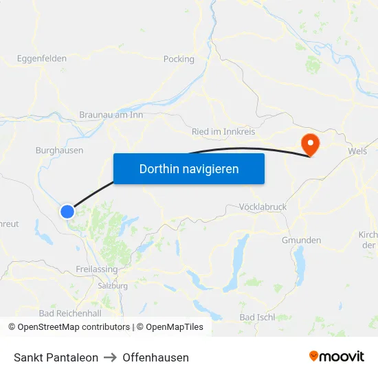 Sankt Pantaleon to Offenhausen map