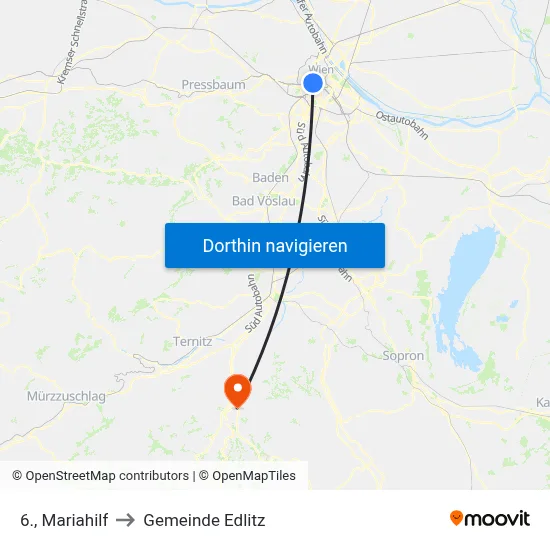 6., Mariahilf to Gemeinde Edlitz map