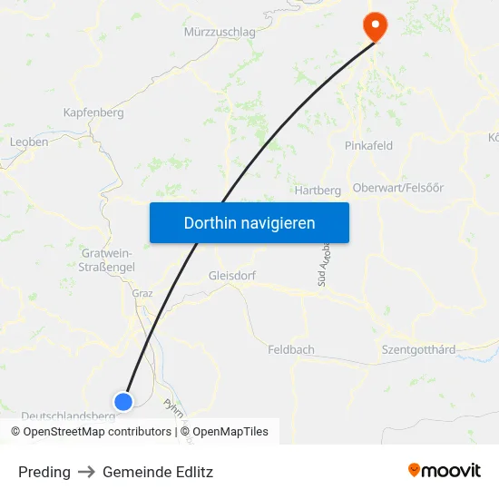 Preding to Gemeinde Edlitz map