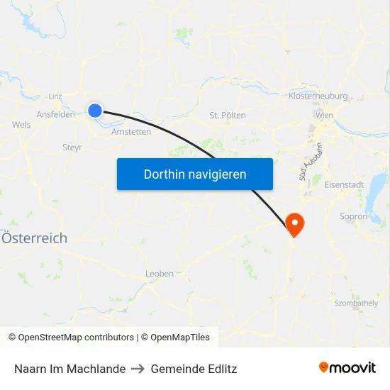 Naarn Im Machlande to Gemeinde Edlitz map