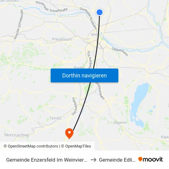 Gemeinde Enzersfeld Im Weinviertel to Gemeinde Edlitz map