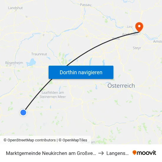 Marktgemeinde Neukirchen am Großvenediger to Langenstein map