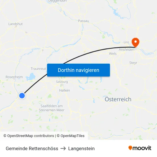 Gemeinde Rettenschöss to Langenstein map