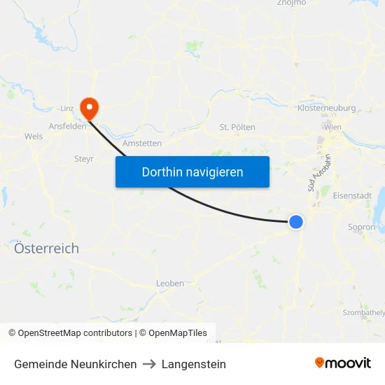 Gemeinde Neunkirchen to Langenstein map