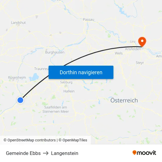 Gemeinde Ebbs to Langenstein map