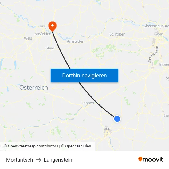 Mortantsch to Langenstein map