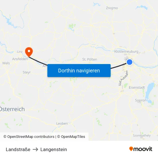 Landstraße to Langenstein map