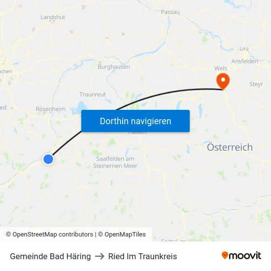 Gemeinde Bad Häring to Ried Im Traunkreis map