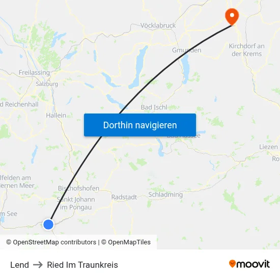 Lend to Ried Im Traunkreis map