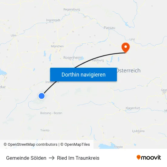 Gemeinde Sölden to Ried Im Traunkreis map