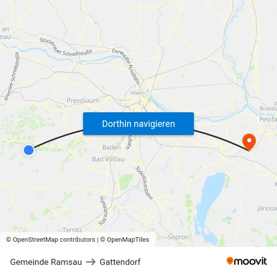 Gemeinde Ramsau to Gattendorf map