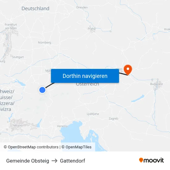 Gemeinde Obsteig to Gattendorf map