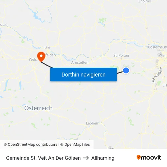 Gemeinde St. Veit An Der Gölsen to Allhaming map