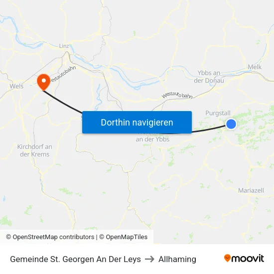 Gemeinde St. Georgen An Der Leys to Allhaming map