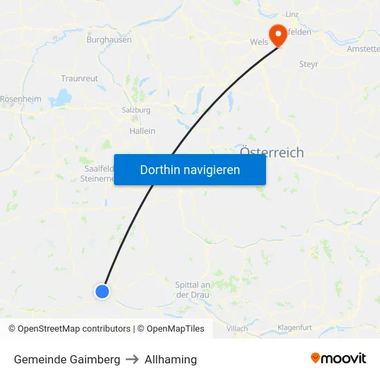 Gemeinde Gaimberg to Allhaming map