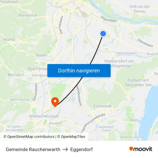 Gemeinde Rauchenwarth to Eggendorf map