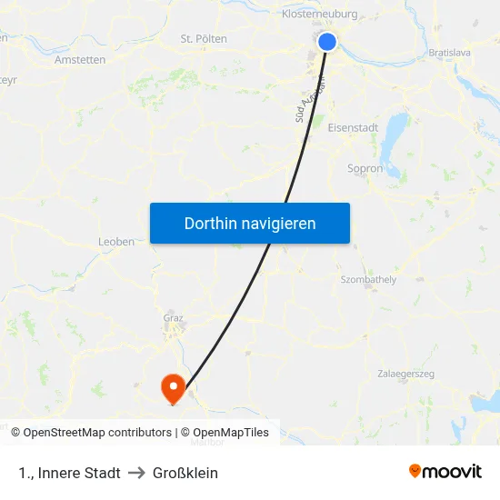 1., Innere Stadt to Großklein map