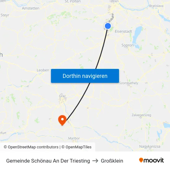 Gemeinde Schönau An Der Triesting to Großklein map