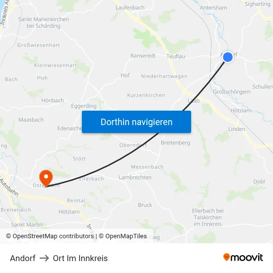 Andorf to Ort Im Innkreis map