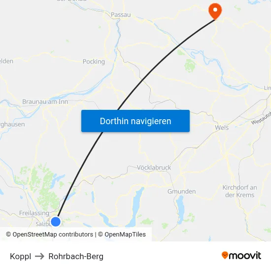 Koppl to Rohrbach-Berg map
