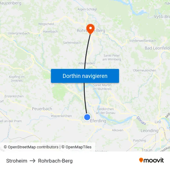 Stroheim to Rohrbach-Berg map