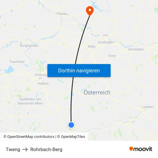 Tweng to Rohrbach-Berg map