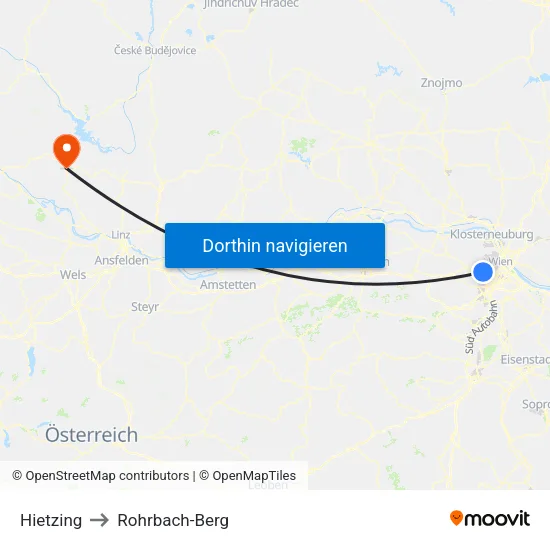 Hietzing to Rohrbach-Berg map
