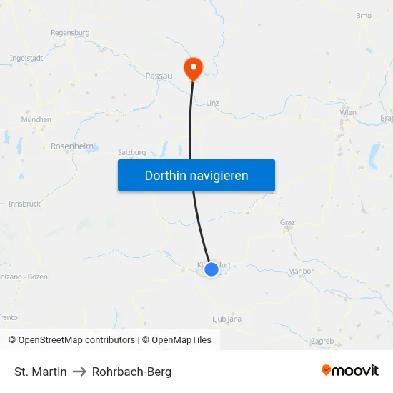 St. Martin to Rohrbach-Berg map