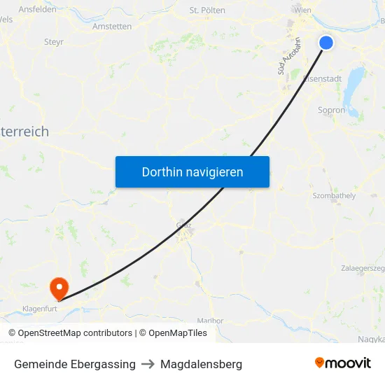 Gemeinde Ebergassing to Magdalensberg map
