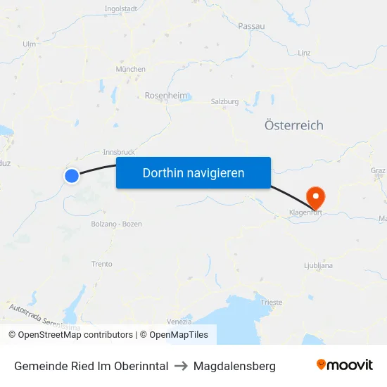 Gemeinde Ried Im Oberinntal to Magdalensberg map