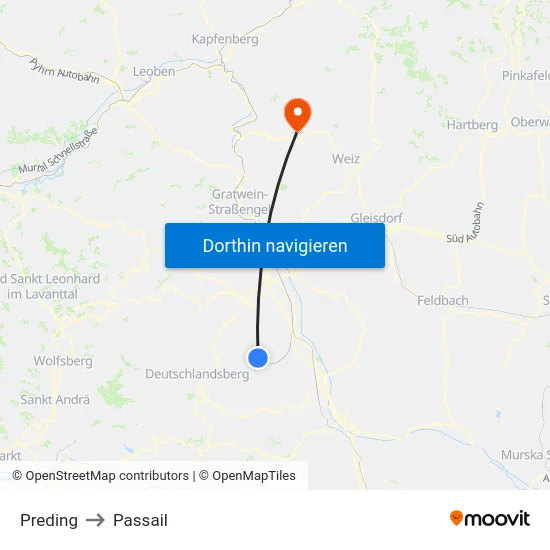 Preding to Passail map