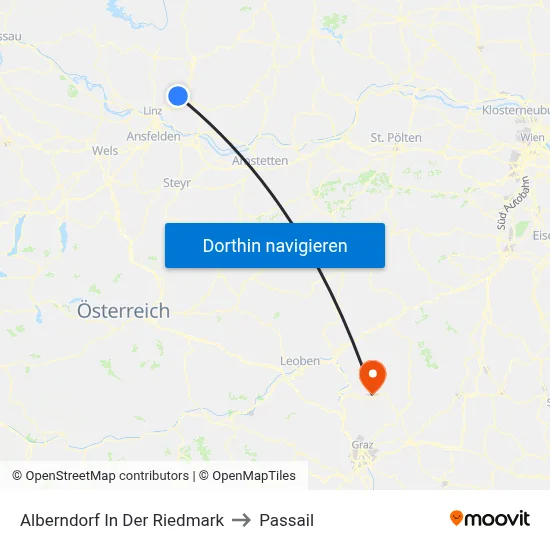 Alberndorf In Der Riedmark to Passail map