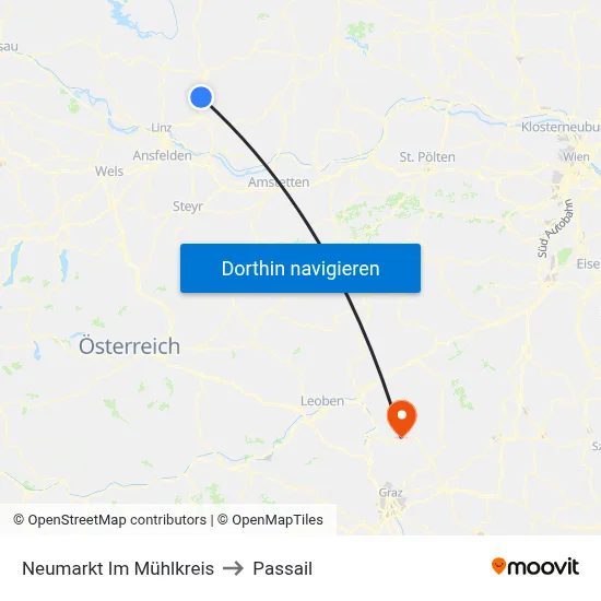 Neumarkt Im Mühlkreis to Passail map