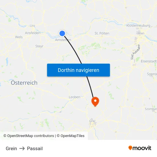 Grein to Passail map