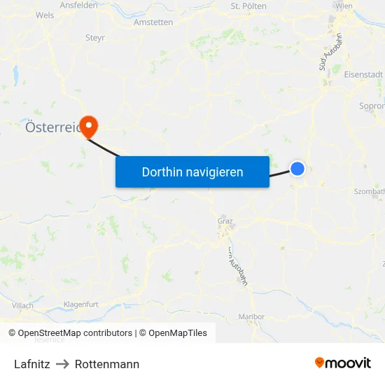 Lafnitz to Rottenmann map