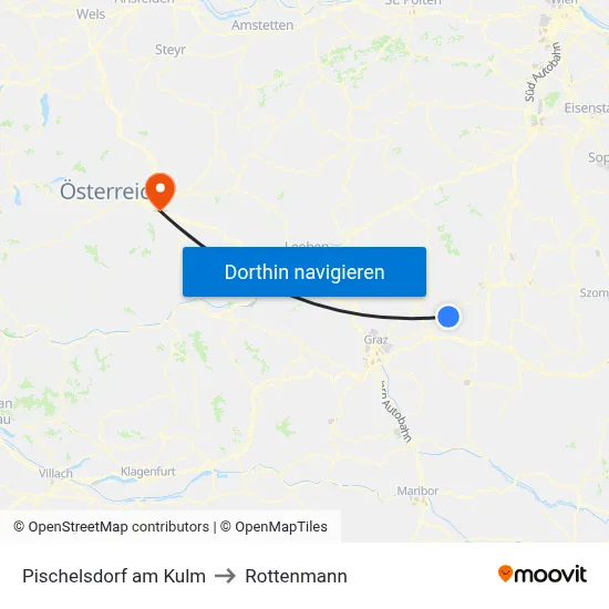 Pischelsdorf am Kulm to Rottenmann map