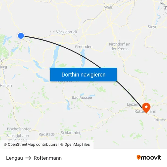 Lengau to Rottenmann map