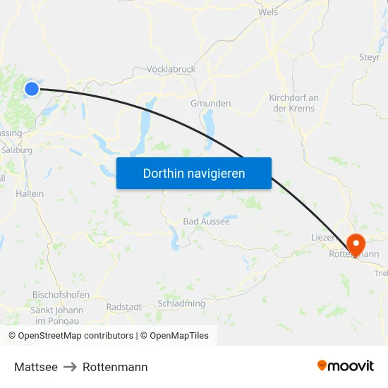 Mattsee to Rottenmann map