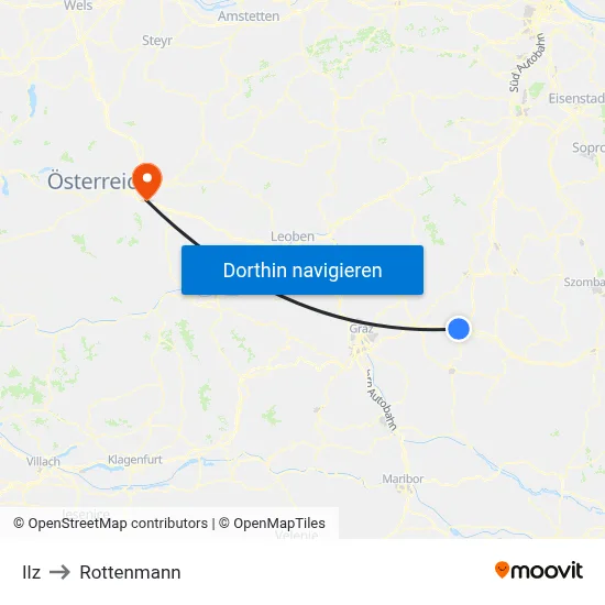Ilz to Rottenmann map