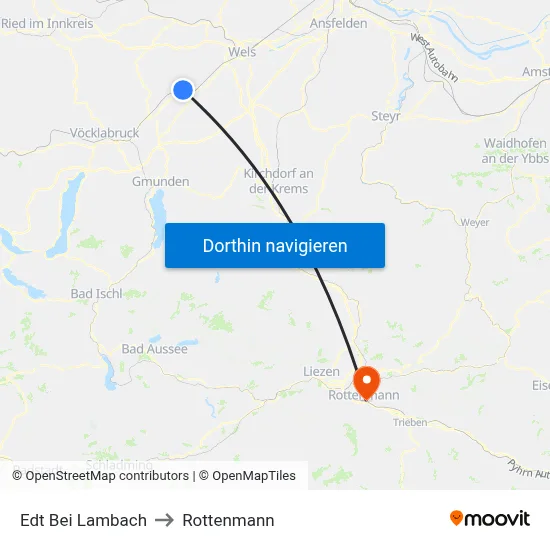 Edt Bei Lambach to Rottenmann map