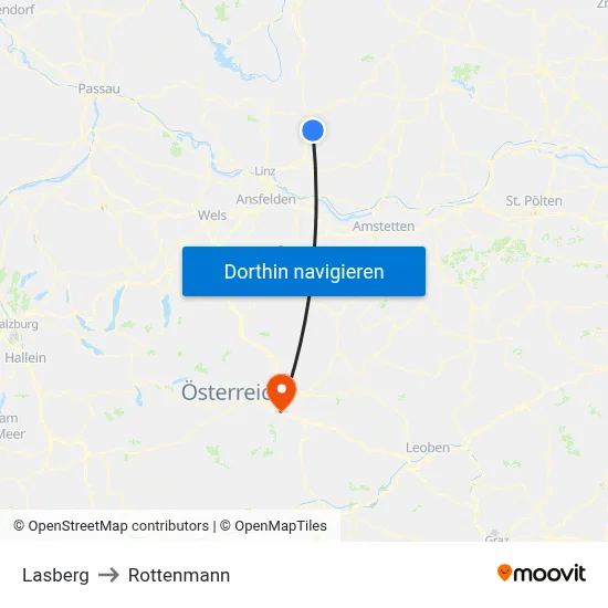 Lasberg to Rottenmann map