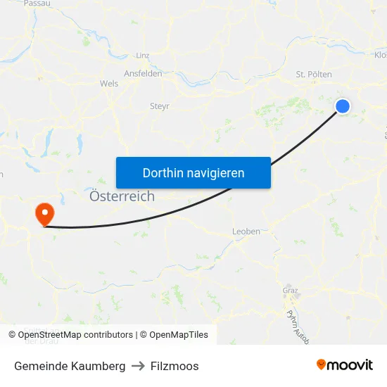 Gemeinde Kaumberg to Filzmoos map