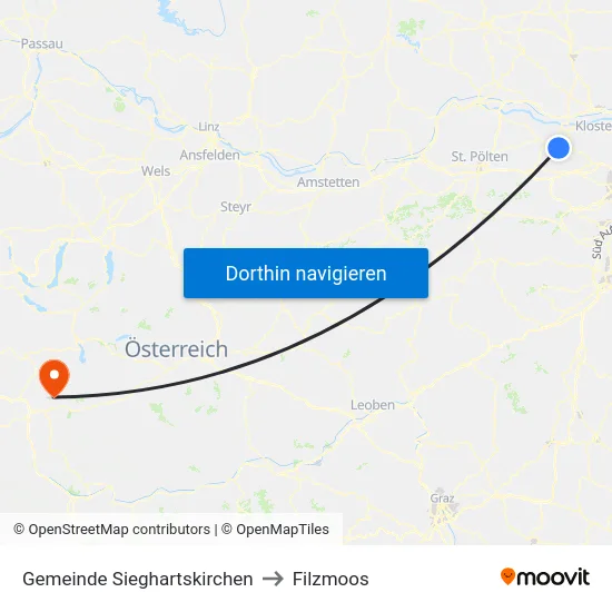 Gemeinde Sieghartskirchen to Filzmoos map
