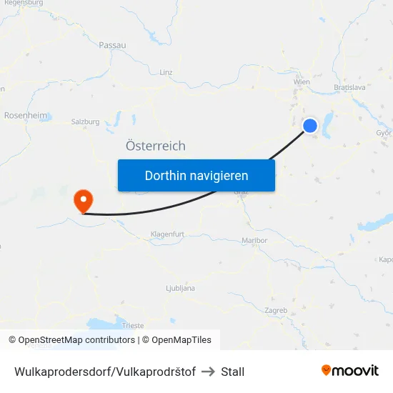 Wulkaprodersdorf/Vulkaprodrštof to Stall map