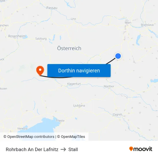 Rohrbach An Der Lafnitz to Stall map