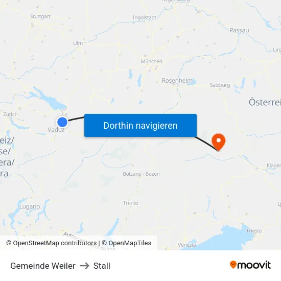 Gemeinde Weiler to Stall map