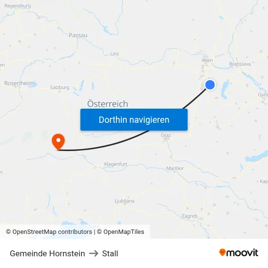 Gemeinde Hornstein to Stall map