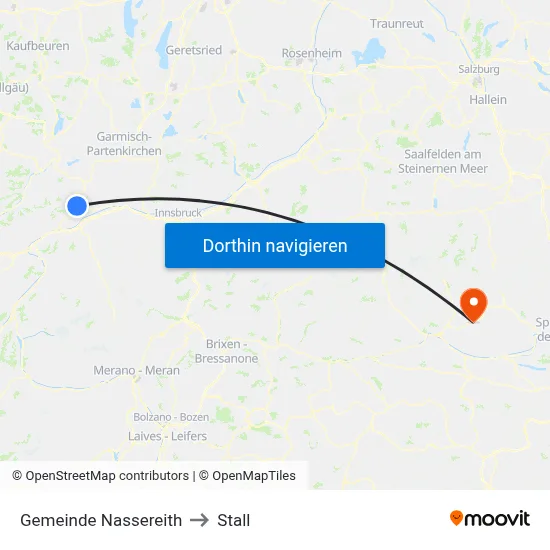 Gemeinde Nassereith to Stall map