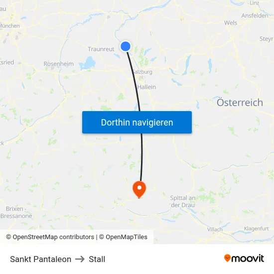 Sankt Pantaleon to Stall map