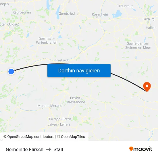 Gemeinde Flirsch to Stall map